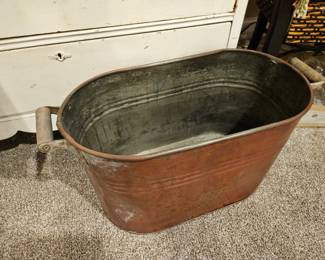Copper wash tub