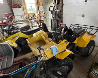 vintage Suzuki QuadRunner ATVs
