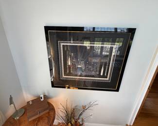 Artist proof art deco cityscape by Robert Hoppe