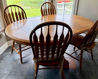 Oak dining set