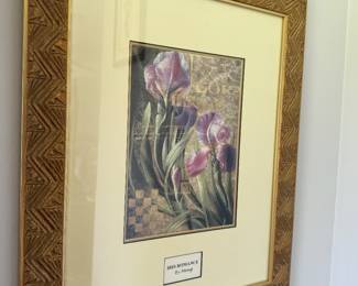 framed art print titled "Iris Romance" by artist Fangyu Meng