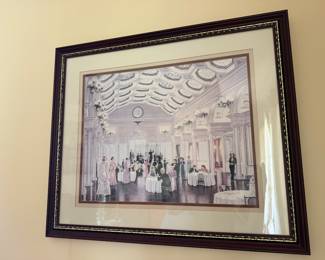 framed print of the grand ballroom inside the historic Canfield Casino in Saratoga Springs, New York