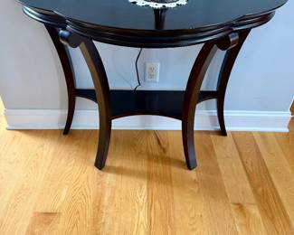 Half-moon console table