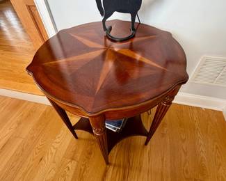 Butler Bainbridge Six Leg Round Accent Table With Two Levels
