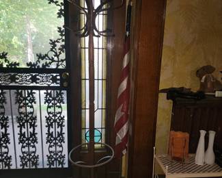 Bentwood hat coat and umbrella rack