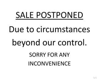 POSTPONED