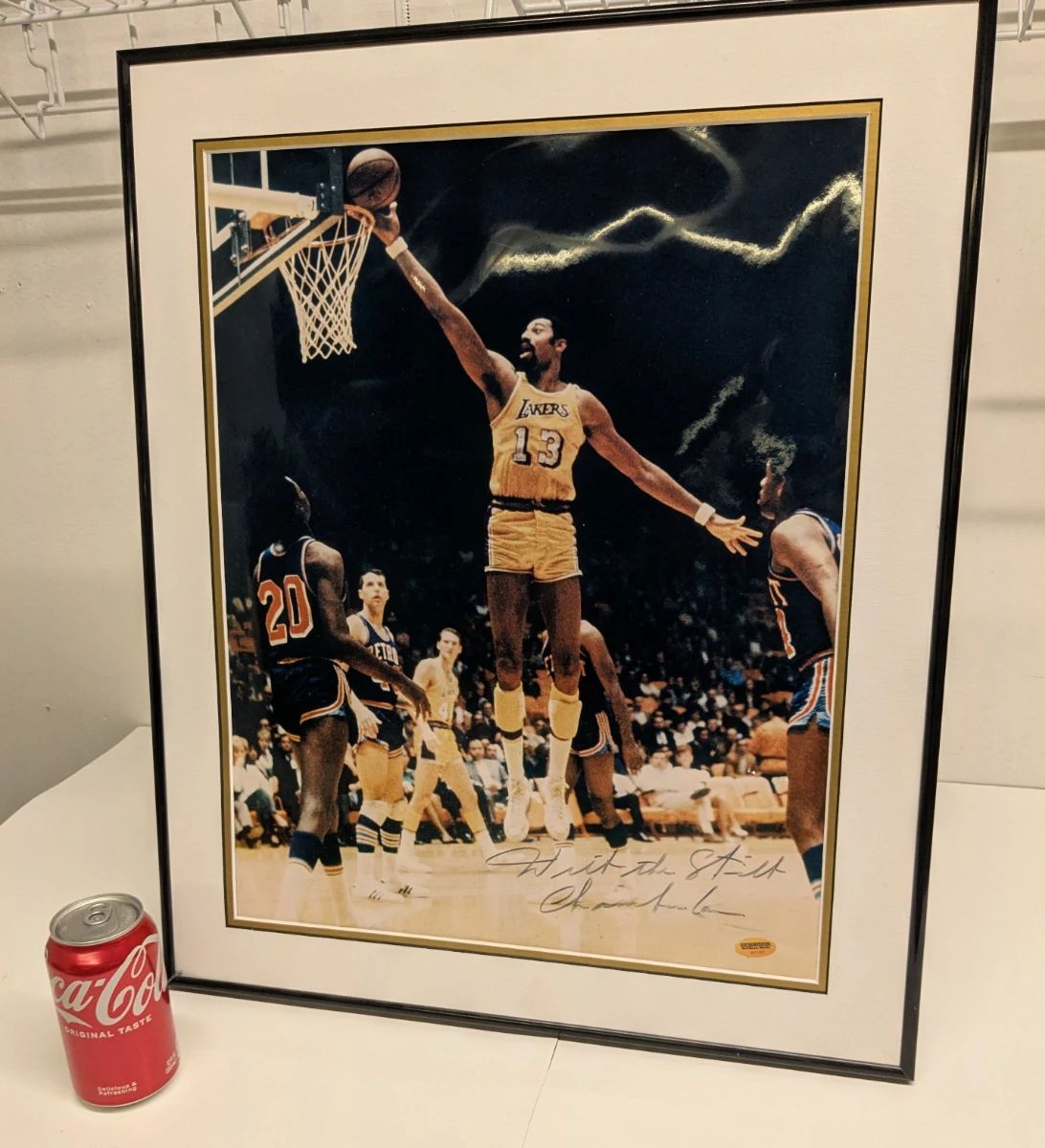Wilt Chamberlain Signed Print