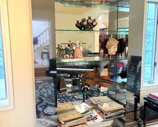 Mirrored Shelving unit