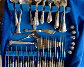 Sterling Chippendale flatware by Gorham