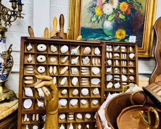 Antique printer drawers