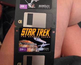 1992 floppy disks Star Trek