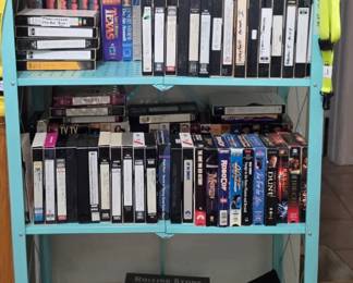 Album holders, Rolling Stone, Tyson / Holifield Fight VHS,  cowboys super bowl win VHS 