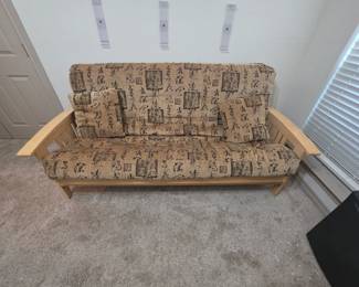 Vintage Asian inspired futon