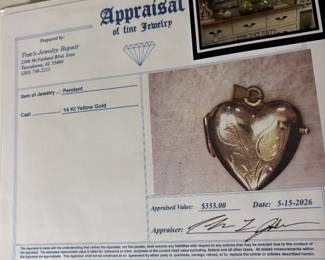 Appraised at $555, available for $400