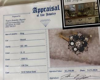 Appraised at $2250, available for $1600