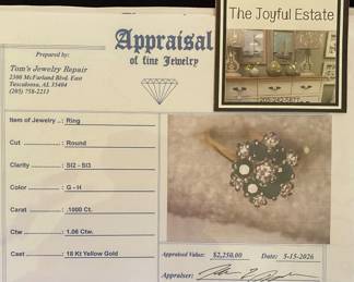 Appraised at $2250, available for $1425