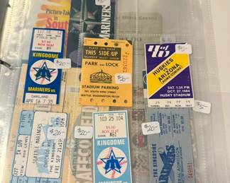Vintage ticket stubs