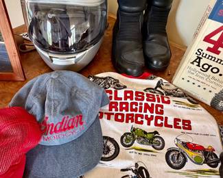 Motorcycle collection and trophies