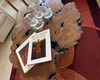 Great size burl coffee table