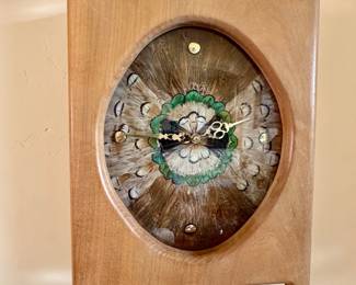 1970's feather clock