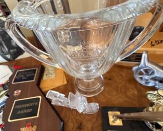 Tiffany & Co crytal award