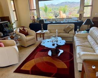 Natuzzi and Italsofa swival chairs with tons of Vintage!