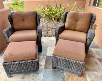 Matching chairs and chaise lounge