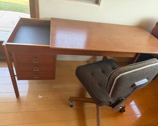 Peter Lovig Nielsen sliding teak desk Great condition