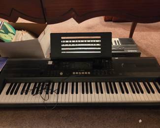 Casio electronic keyboard with full-size keys.