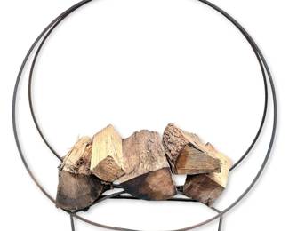 Round Metal Firewood Holder