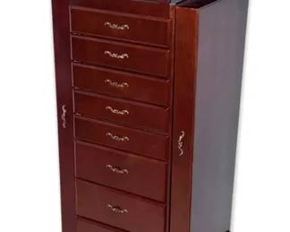 Jewelry Armoire with Mirror