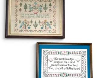 Framed CrossStitch Embroidery Artwork