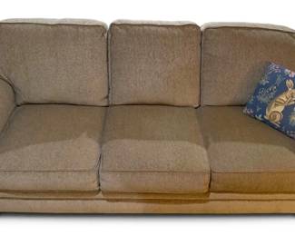 Broyhill ThreeCushion Taupe Sofa