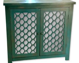 Green Mirrored Cabinet