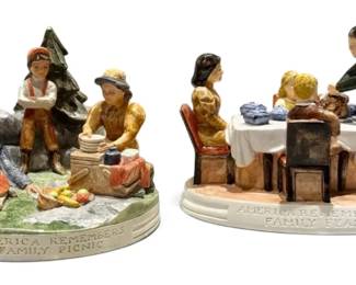 Sebastian Miniature America Remembers Family Picnic Family Feast Figurines