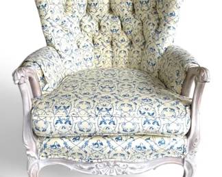 French Provincial Tufted Armchair
