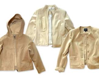 Womens Leather Suede Jackets Vera Pelle, Truth, The Territory Ahead Size M