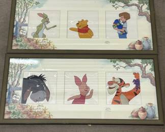 Lot #129 Walt Disney Television Animation Art Cels New Adventures Winnie the Pooh Set of 2
