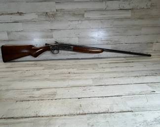 Lot #36 Vintage Single Shot Break Action Shotgun Walnut Stock Case Hardened Receiver