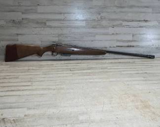 Lot #30 Vintage Bolt Action Rifle Walnut Stock Muzzle Brake Red Head Recoil Pad