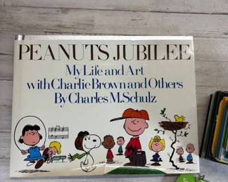 Lot #90 Peanuts Snoopy Charlie Brown Schulz Book Lot Jubilee Cookbook Christmas 12pc