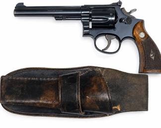 Lot #14 Smith & Wesson K-22 Masterpiece .22 LR Revolver 6in Blued Springfield MA