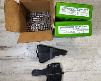 Lot #173 Redding FL Die Sets 80129 7.62x39 & 80146 30-30 Win + Cast Bullets & 2 Magazines