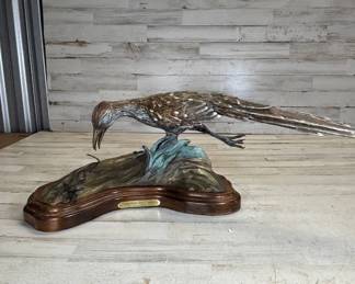 Lot #122 Di Simpson Bronze Roadrunner 'Corredor Del Camino' 7/30 2005 Polychrome Wildlife