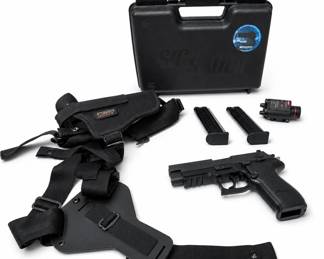 Lot #19 Sig Sauer Mosquito .22LR Pistol Kit 2 Mags Red Laser Shoulder Holster Hard Case