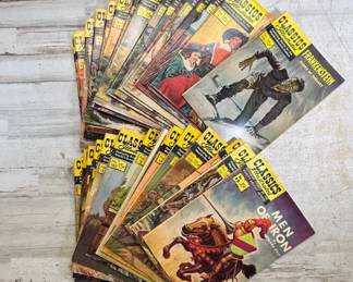 Lot #52 Classics Illustrated Comic Books Lot 25+ Vintage 1950s Frankenstein Men of Iron