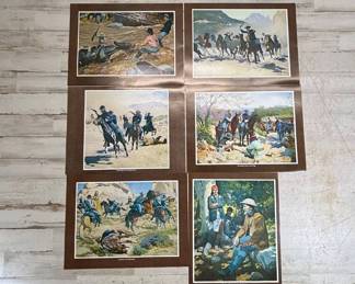 Lot #133 Francis H. Beaugureau 1967 Valley National Bank Arizona Military History Print Portfolio