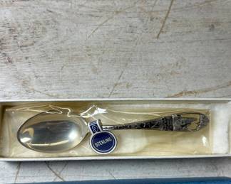 Lot #139 Sterling Silver Souvenir Spoon Chinese Temple Carlsbad Caverns NM New Mexico