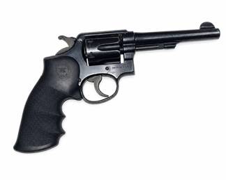 Lot #13 Smith & Wesson 38 S&W Special CTG Blue Steel Revolver Hogue Monogrip USA