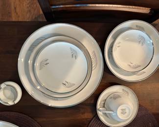 A place setting, including the ashtray!